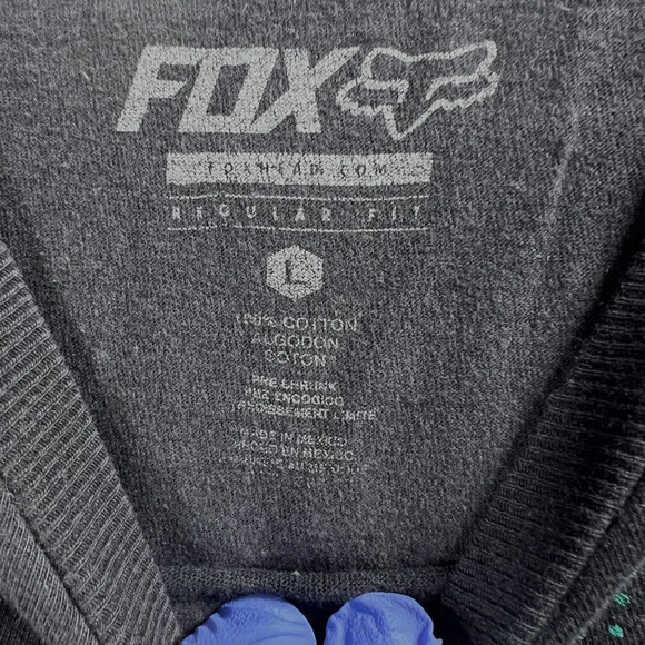 Fox Racing Legacy Shirt Mens L Regular Black Y2k CyberGoth Motocross Motorcycle - Picture 4 of 10